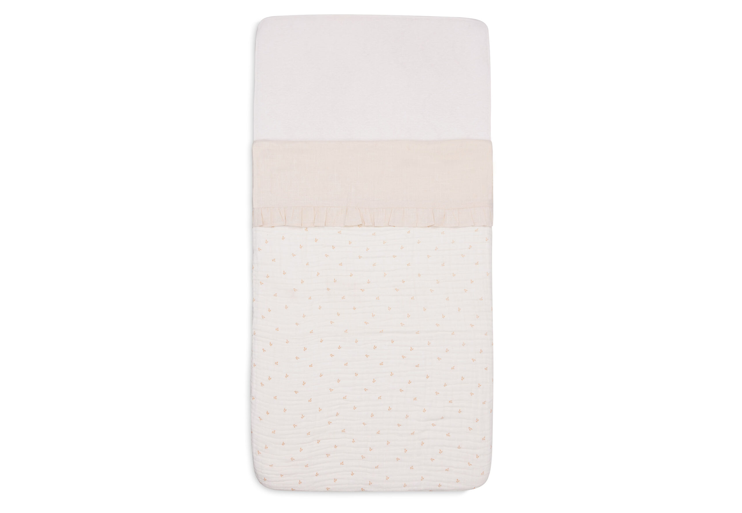 Jollein laken ruffle 75x100 cm baby beddengoed