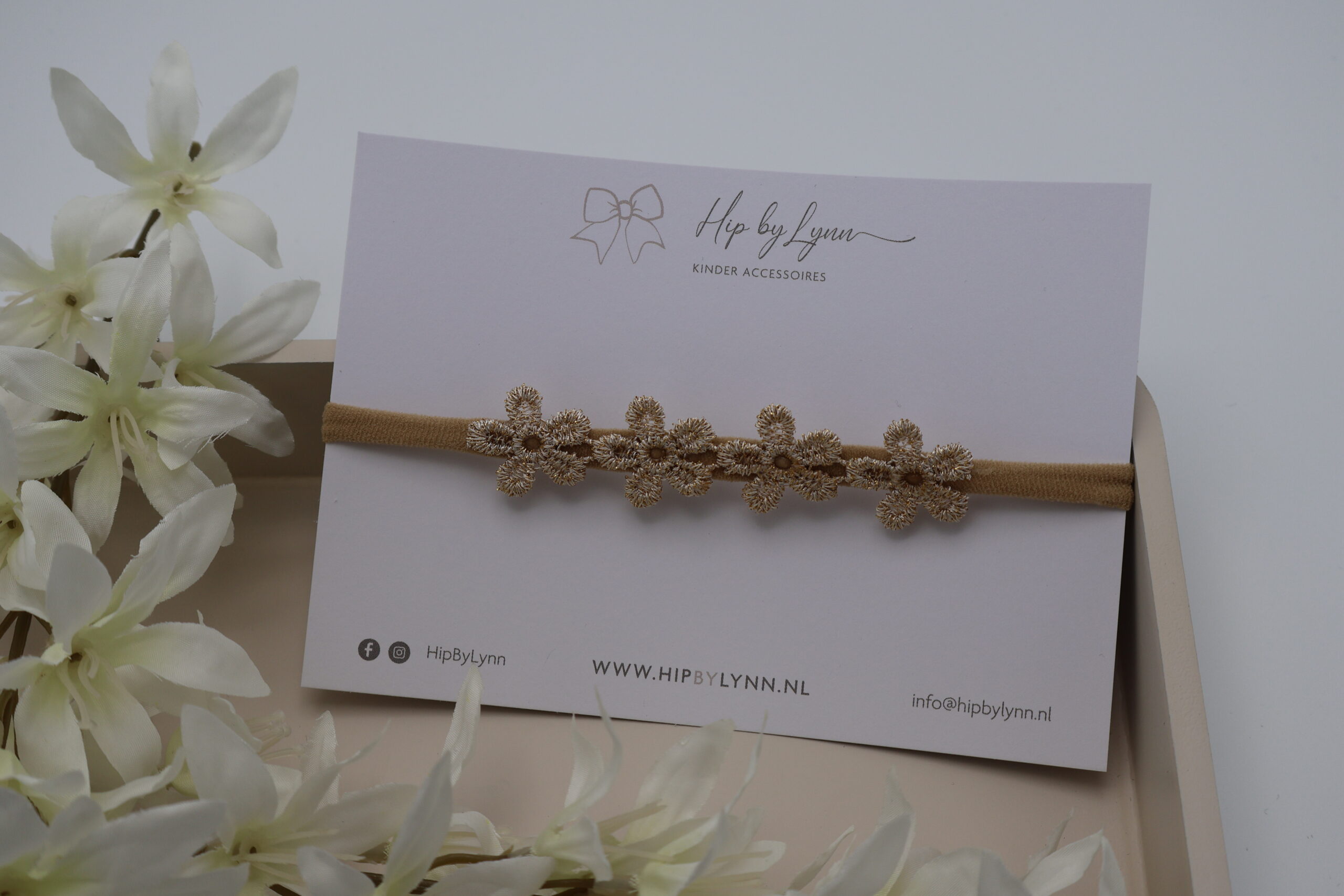 haarband goud Puck baby meisjes haaraccessoire luxe stijlvol