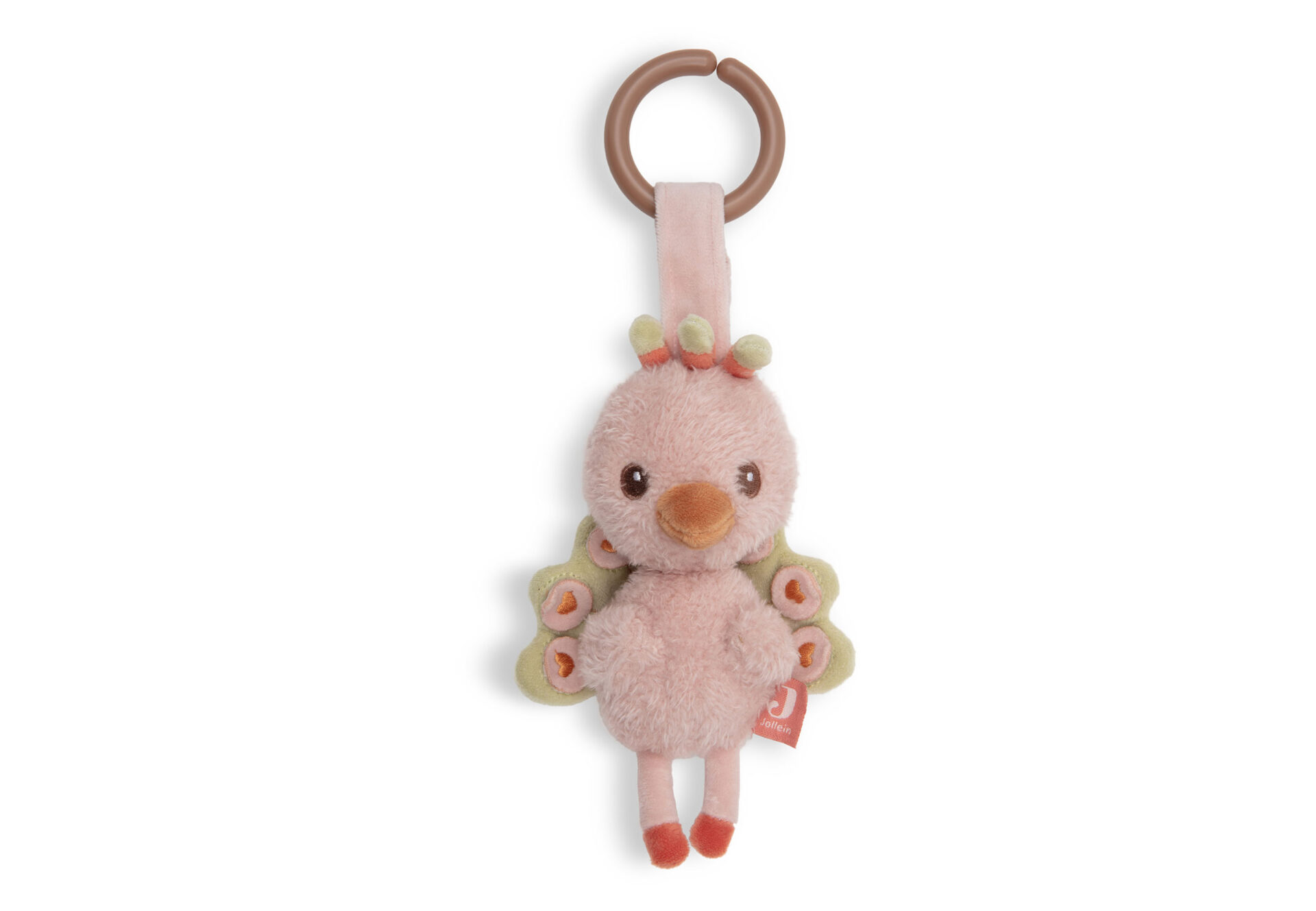 Jollein wagenhanger Soft Plumes zachte kinderwagenhanger met hangfiguren voor baby's